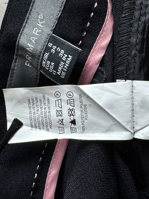Primark® Waist: 26" | Jet Black | Dress Pants | B7 - 3159 - Genuine Maal
