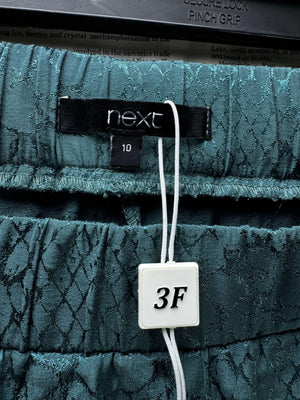 Next® Waist: 28" to 30" | Snakeskin Teal Green | Palazzo Pants | Polyester | B8 - 3167 - Genuine Maal