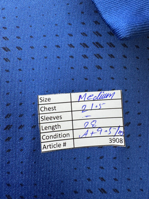 Under Armo*r® Medium | Chest: 21.5" | Blue with dots | Sports Polo | Poly | 3908 - Genuine Maal