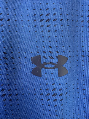 Under Armo*r® Medium | Chest: 21.5" | Blue with dots | Sports Polo | Poly | 3908 - Genuine Maal