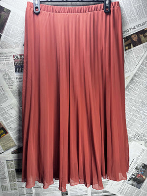 Primark® Waist: 34" to 36" | Rust Orange | Midi Skirt | B8 - 3070 - Genuine Maal