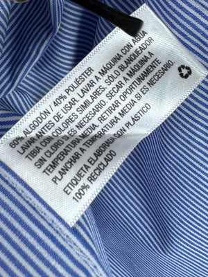 Cat & Jack® Small | Chest: 21" | Blue Stripe | Shirt | Cotton - Poly | 3887 - Genuine Maal