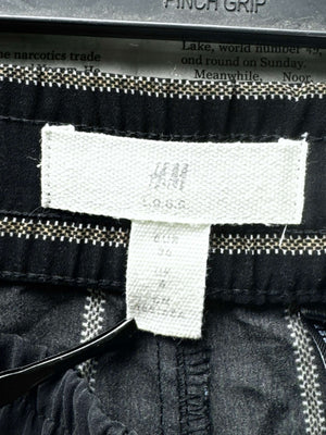 H&M® Waist: 26" to 28" | Pinstripe | Drawstrings Pants | B8 - 3037 - Genuine Maal