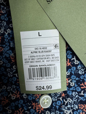 Goodfellow® Large | Chest: 23.5" | Floral | Shirt | Cotton - Spandex | 3884 - Genuine Maal