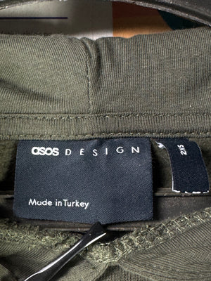 Asos® XS | Chest: 18.5" | Olive | Hoodie | Lining: Fleece | 2175 - Genuine Maal