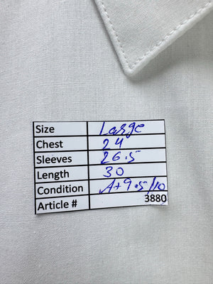 Primark® Large | Chest: 24" | White | Collar 16.5" Shirt | Poly - Cotton | 3880 - Genuine Maal