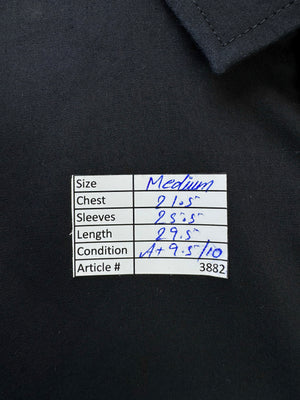George® Medium | Chest: 21.5" | Black | Collar 15" Shirt | Poly - Cotton | 3882 - Genuine Maal