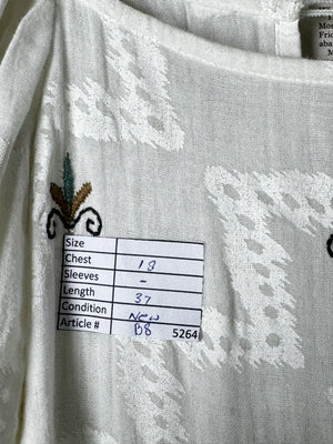 Next® Small | Bust: 18" | Embroidered Floral | Mini Dress | B8 - 5264 - Genuine Maal