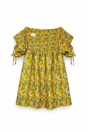 ® XS | Bust: 15.5" | Floral Pattern | Mini Dress | B8 - 5267 - Genuine Maal