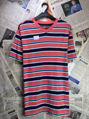 Faded Glory® Small | Chest: 20.5" | Stripe | T-Shirt | Cotton - Poly | 4091 - Genuine Maal