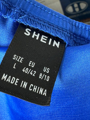 Shein® Small | Bust: 17.5" | Royal Blue | Bodicon Mini Dress | B8 - 5259 - Genuine Maal