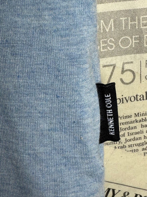 Kenneth Cole® Medium | Chest: 21.5" | Blue | T-Shirt | Cotton - Viscose - Spandex | 4078 - Genuine Maal
