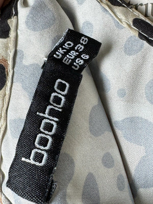 Boohoo® Small | Bust: 18" | Leopard Print | Mini Dress | B8 - 5469 - Genuine Maal