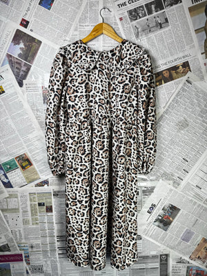 Boohoo® Small | Bust: 18" | Leopard Print | Mini Dress | B8 - 5469 - Genuine Maal