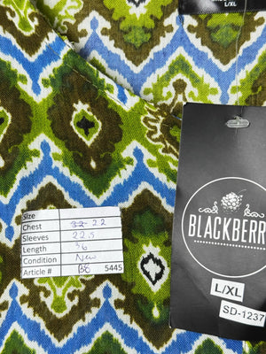 Blackberry® XL | Bust: 22" | Geometrical Print | Mini Dress | B8 - 5445 - Genuine Maal