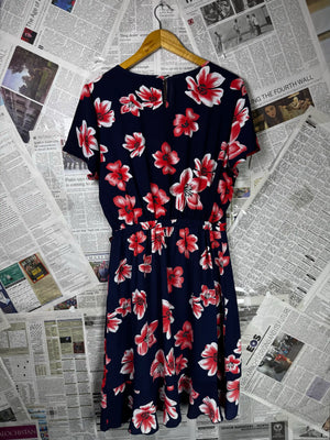 Only® Large | Bust: 20" | Floral Print | Mini Dress | B9 - 5258 - Genuine Maal