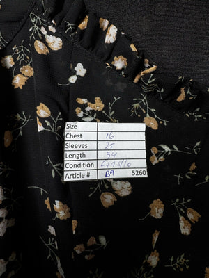 Cherry Couture® XS | Bust: 16" | Ditsy Floral Pattern | Mini Dress | B9 - 5260 - Genuine Maal