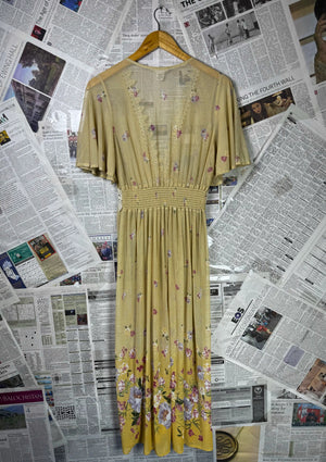 L.I.F.E.® XS | Bust: 17" | Floral Pattern | Maxi Dress | B9 - 5263 - Genuine Maal