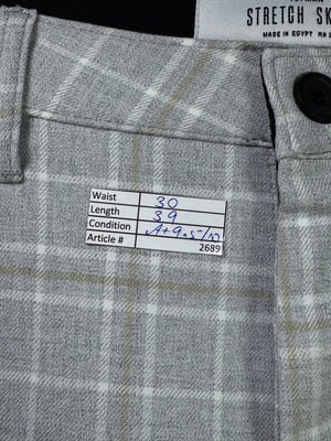 Topman® Waist: 30" | Grey | Golf Pant | Fit: Skinny | Poly - Viscose | 2689 - Genuine Maal