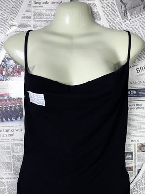 ® XS | Bust: 16.5" | Black | Bodicon Mini Dress | B9 - 5453 - Genuine Maal