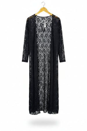 Zanzea® Medium | Bust: 19" | Floral Lace Fabric | Cardigan Maxi Dress | B9 - 5073 - Genuine Maal