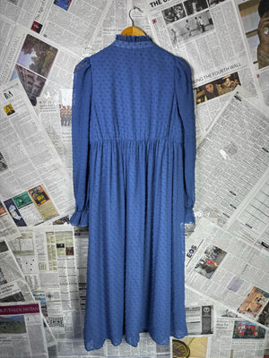 Shein® Medium | Bust: 18.5" | Swiss Dot | Maxi Dress | B9 - 5076 - Genuine Maal