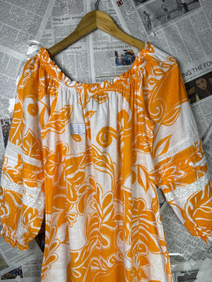 New Look® Medium | Bust: 19" | Floral Print | Maxi Dress | B9 - 5085 - Genuine Maal