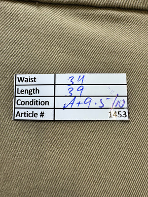 D*ckers® Waist: 34" | Khaki | Straight - Fit Chino Pants | Cotton - Elastane | 1453 | Made in Bangladesh - Genuine Maal