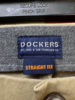 D*ckers® Waist: 34" | Khaki | Straight - Fit Chino Pants | Cotton - Elastane | 1453 | Made in Bangladesh - Genuine Maal