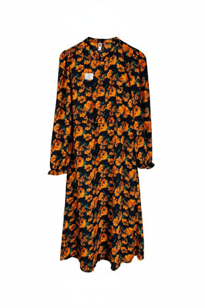 JDY® XS | Bust: 16" | Floral Print | Midi Dress | B9 - 5084 - Genuine Maal