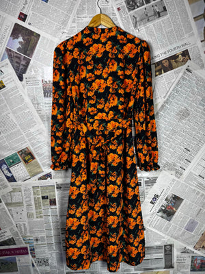 JDY® XS | Bust: 16" | Floral Print | Midi Dress | B9 - 5084 - Genuine Maal