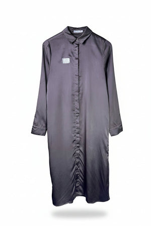 Anaya® Large | Bust: 20" | Satin Purple | Midi Dress | B9 - 5089 - Genuine Maal