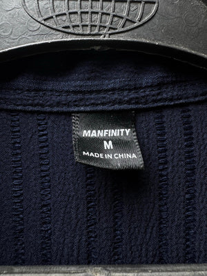 Manfinity® Medium | Chest: 21.5" | Navy Blue | Camp Shirt | M1 - 5486 - Genuine Maal