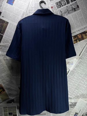 Manfinity® Medium | Chest: 21.5" | Navy Blue | Camp Shirt | M1 - 5486 - Genuine Maal