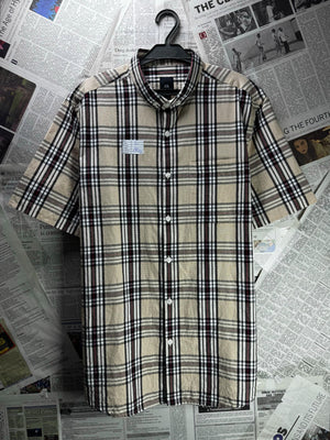 River Island® Small | Chest: 20.5" | Check | Shirt | Cotton | M1 - 5489 - Genuine Maal