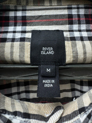 River Island® Small | Chest: 20.5" | Check | Shirt | Cotton | M1 - 5489 - Genuine Maal