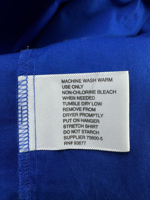 JF® L/XL | Chest: 24.5" | Royal Blue | Collar: 17"/17.5" Slim Fit Shirt | Poly-Cotton | M1 - 5490 - Genuine Maal