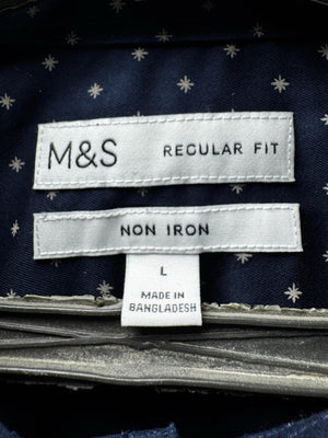 M&S® Large | Chest: 23" | Polka Dots | Shirt | Cotton | M1 - 5483 - Genuine Maal