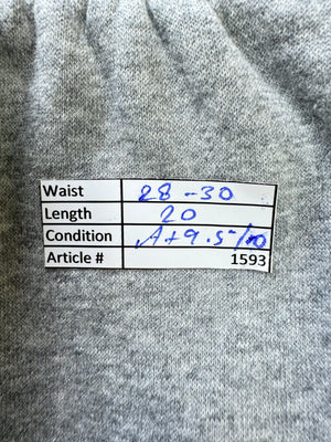 N*ke® Waist: 28" to 30" | Grey | Shorts | Cotton - Poly | Inner Fleece | 1593 - Genuine Maal