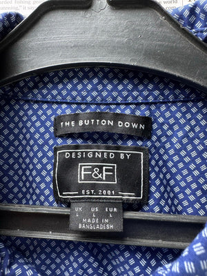 F&F® Large | Chest: 23.5" | Blue | Shirt | Cotton | M1 - 5503 - Genuine Maal