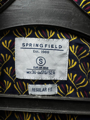 Springfield® Small | Chest: 20.5" | Black | Shirt | Cotton-Linen | M1 - 5495 - Genuine Maal