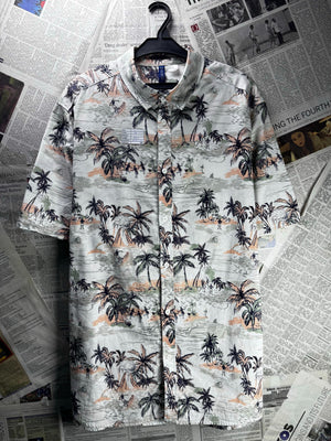 H&M® Large | Chest: 23" | White | Camp Shirt | Cotton | M1 - 5685 - Genuine Maal