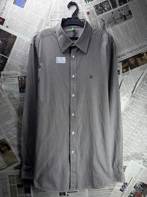 Benetton® Large | Chest: 23.5" | Check | Shirt | Cotton | M1 - 5496 - Genuine Maal
