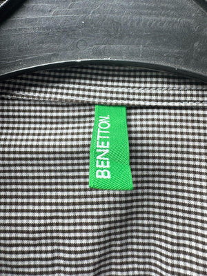 Benetton® Large | Chest: 23.5" | Check | Shirt | Cotton | M1 - 5496 - Genuine Maal