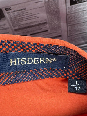 Hisdern® Large | Chest: 24" | Orange | Collar: 17" Shirt | Poly-Cotton | M2 - 5698 - Genuine Maal
