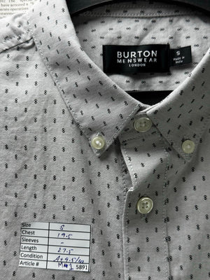 Burton® Small | Chest: 19.5" | Polka Dots | Shirt | Cotton | M1 - 5891 - Genuine Maal