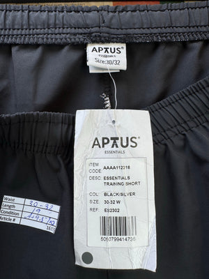 Aptus® Waist: 30" to 32" | Black | Gym Shorts | Poly - Elastane | 1637 - Genuine Maal