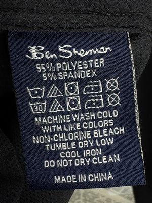 Ben Sherman® Large | Chest: 23.5" | Black | Shirt | Poly-Spandex | M3 - 5881 - Genuine Maal