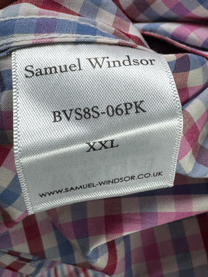 Samuel Windsor® XXL | Chest: 27" | Check | Shirt | Cotton | M3 - 5694 - Genuine Maal