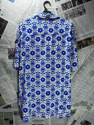Next® L/XL | Chest: 24.5" | Floral | Shirt | Cotton-Viscose | M3 - 5911 - Genuine Maal